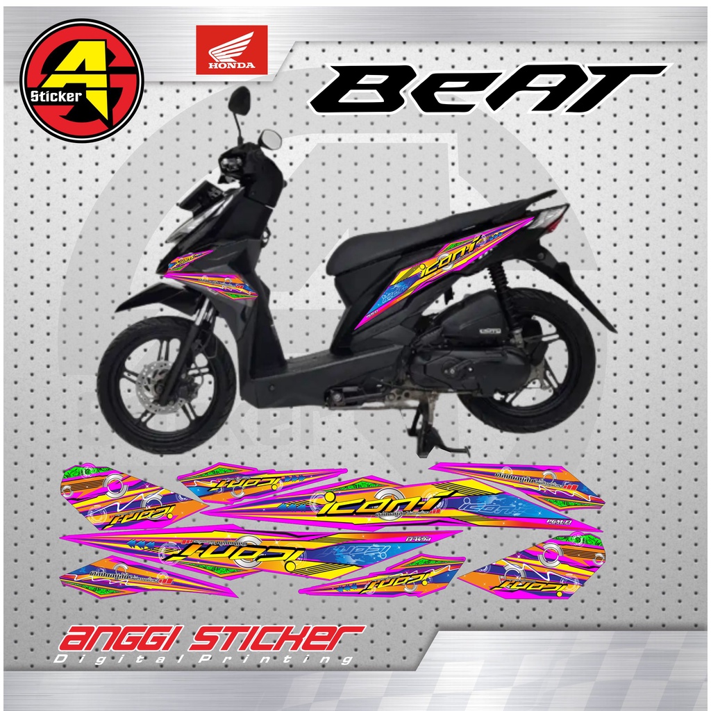 STRIPING STIKER MOTOR HONDA BEAT F1 / STRIPING VARIASI MOTOR HONDA BEAT F1