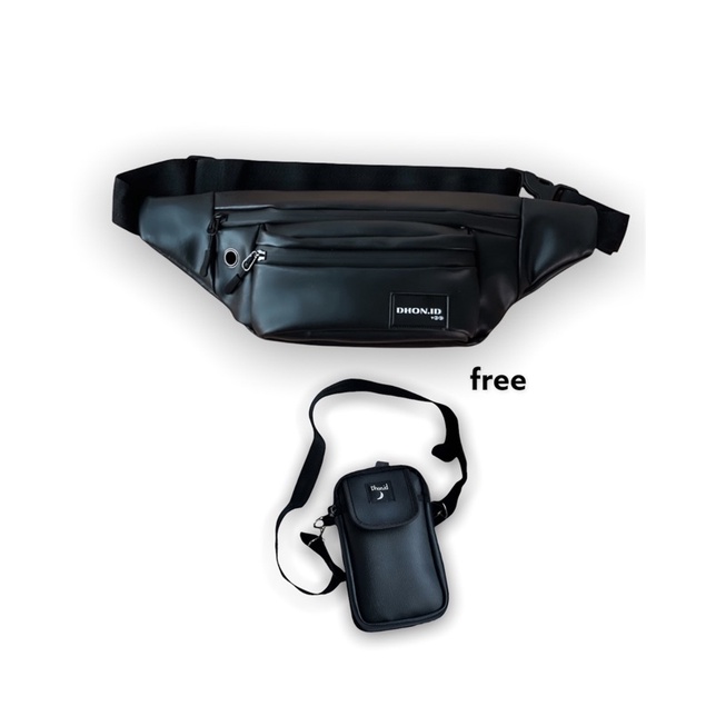 DHON.ID Waistbag Free Tas Kecil (Gratis Gelang,Kalung & Stiker keren dhon.id Bisa COD