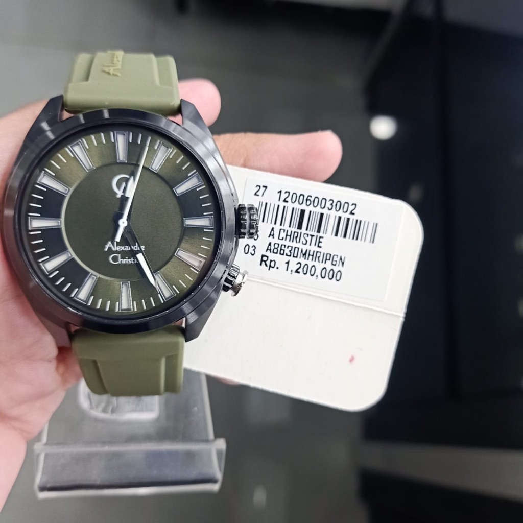 Jam Tangan Pria Rubber AC-8630 Original