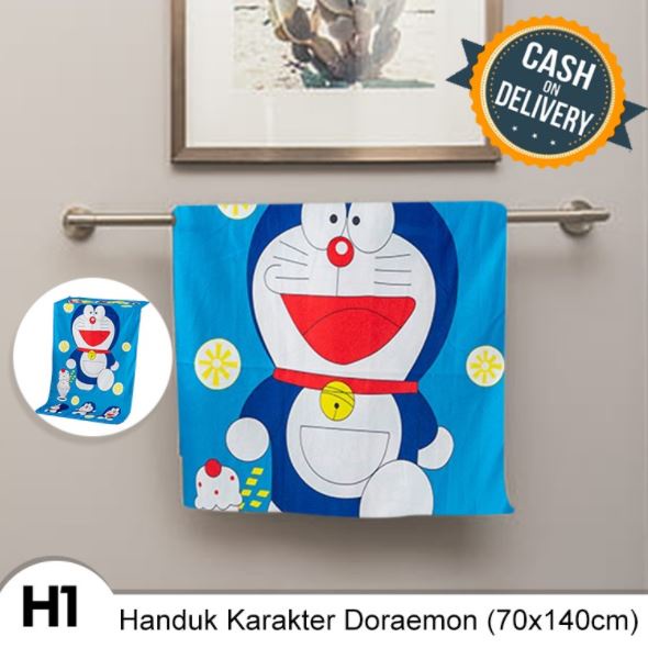 Handuk Mandi Karakter Anak Microfiber 70X140Cm Murah Berkualitas Handuk Karakter Lucu Handuk Murah Dikirim Random WFS