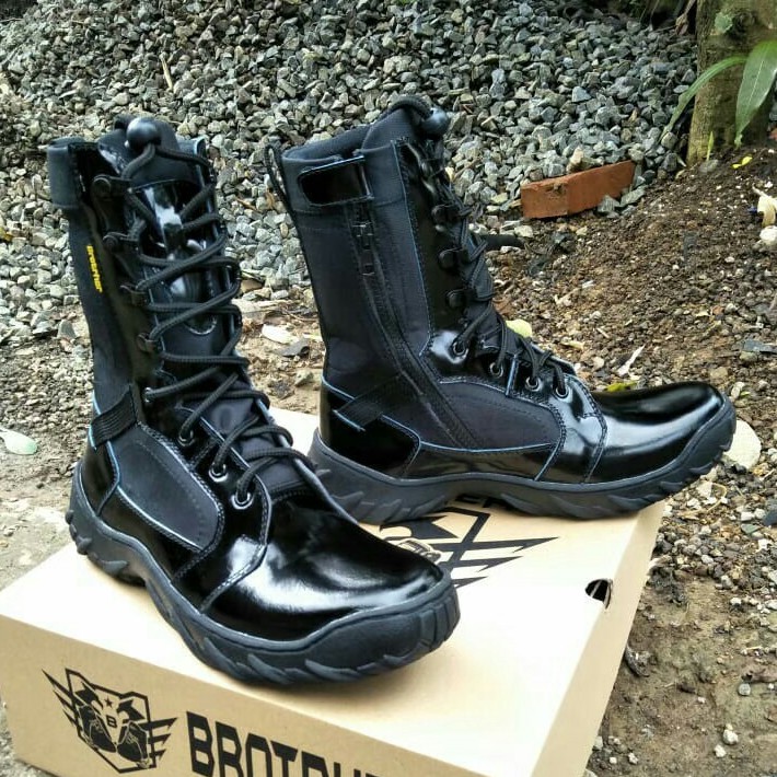 SEPATU PDL BROTRHER SWAT KULIT ASLI SEPATU PDL TNI POLRI SECURITY SATPAM SEPATU BOOTS PRIA WANITA