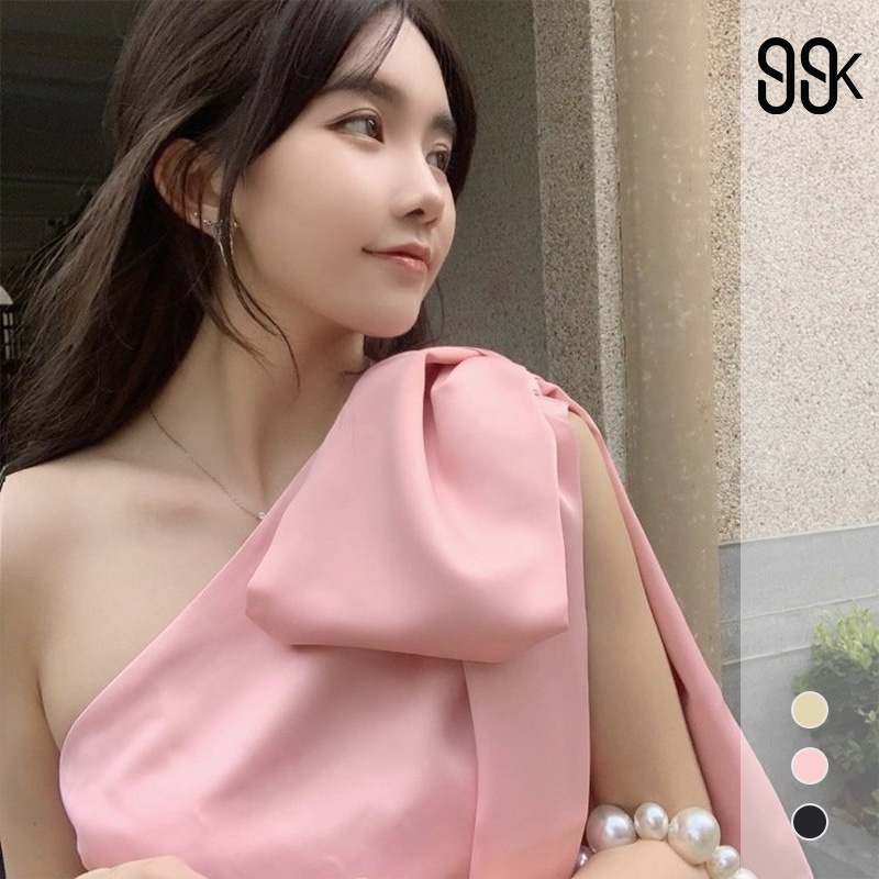 [CLEARANCE] Korea Sabrina Slash Neck Plain Blouse Atasan Wanita Sabrina 2629