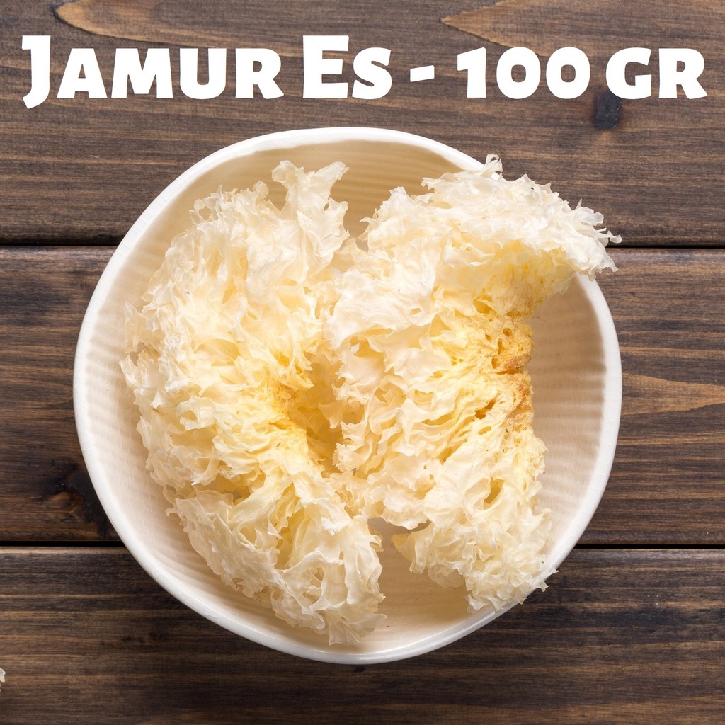 

Jamur Es 100 Gram Snow White Fungus Putih Salju Bai Mu Er BaiMuEr Yin Er PekBokNi Premium 100GR