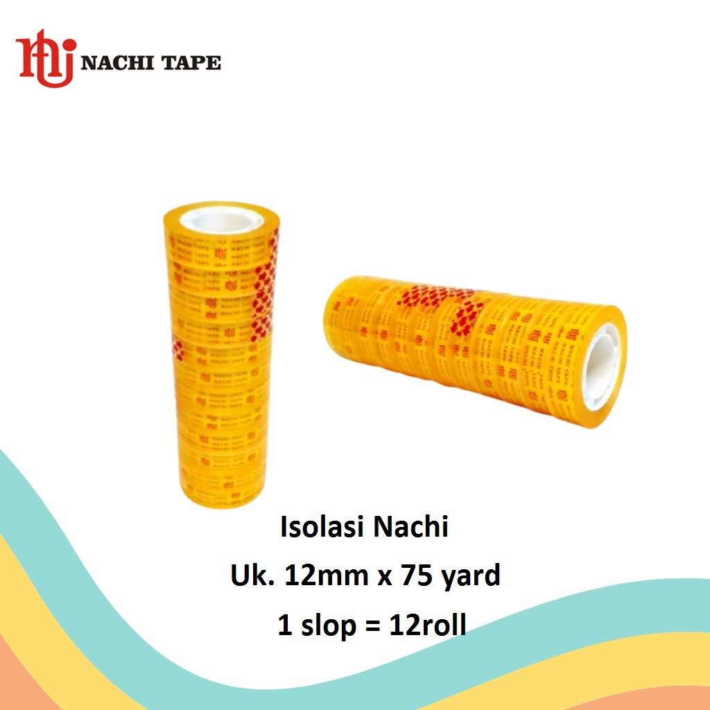 

(Core kecil) Isolasi MINI / Pita Perekat / Selotip NACHI 12 MM x 25 YARD