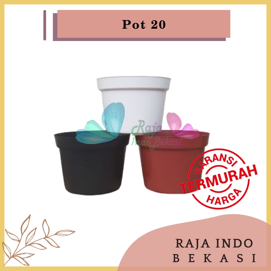 Pot Bunga 20 Putih Hitam Merah Bata Coklat Terraccota Terakota Polos Pot Bunga Hias Grosir Murah Plastik Lusinan Pot 20 Bibit Pot 25 Cm Hitam polos TERMURAH Pot Tanaman 20cm Hitam MURAH