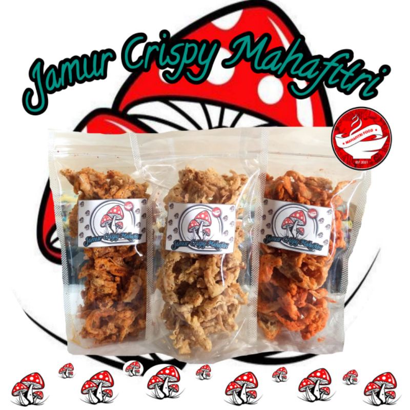 

JAMUR Crispy MAHAFITRI /cemilan renyah/ gurih pedas