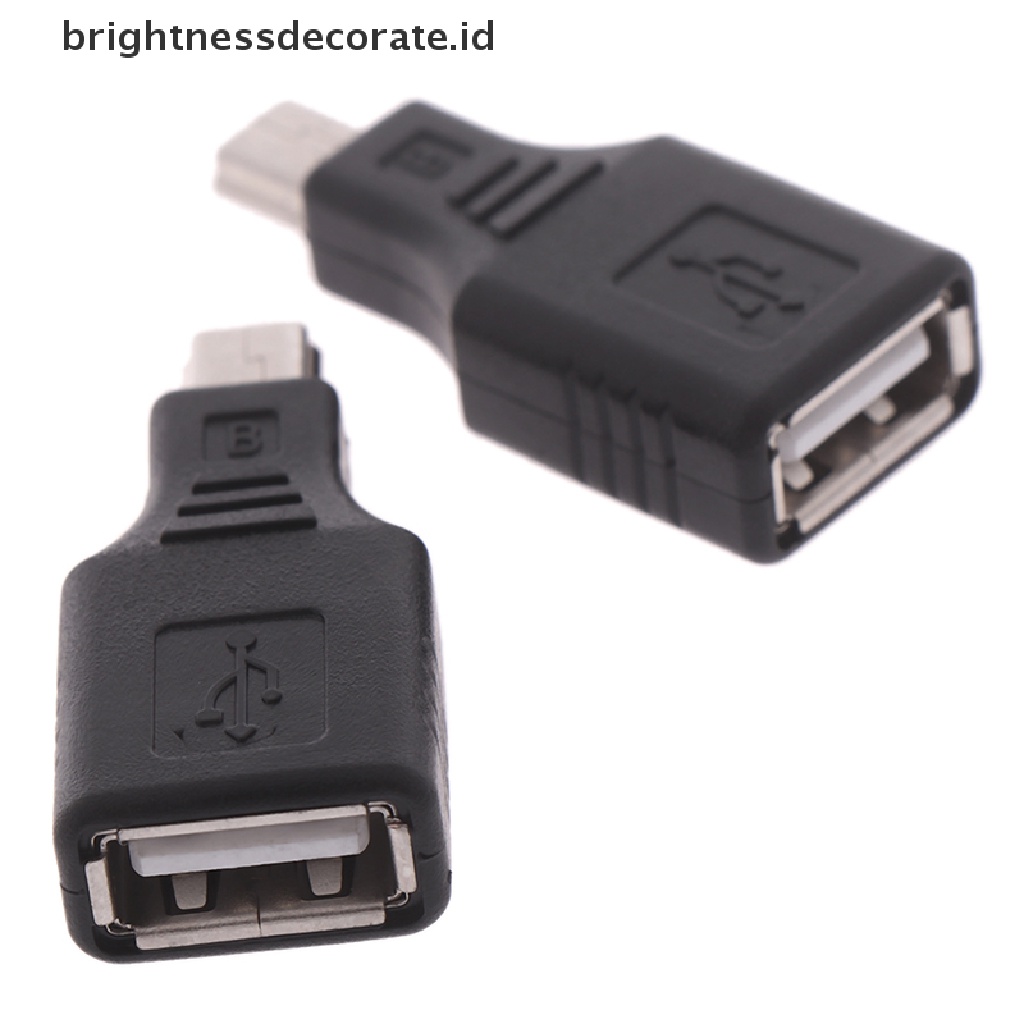 Adapter Konverter Konektor otg usb 2.0 female Ke mini usb male plug