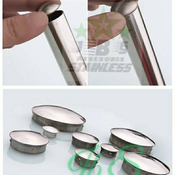 [[TERLARIS]] Dop/Tutup dalam pipa Stainless 201 1½" inchi (38mm)