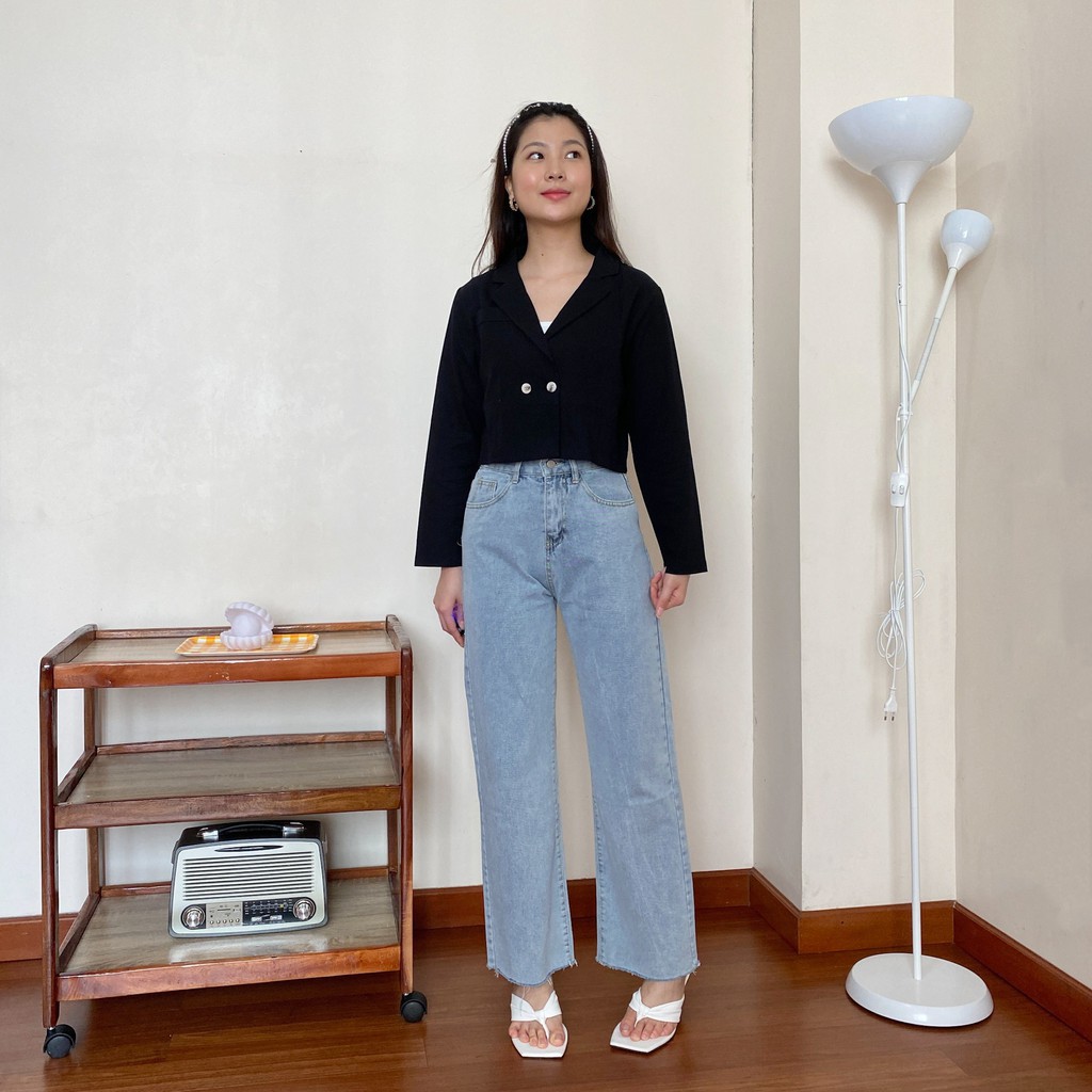 Comfort Lilian Baggy Jeans Light Blue / Highwaisted Baggy Jeans Light Blue / Kulot jeans