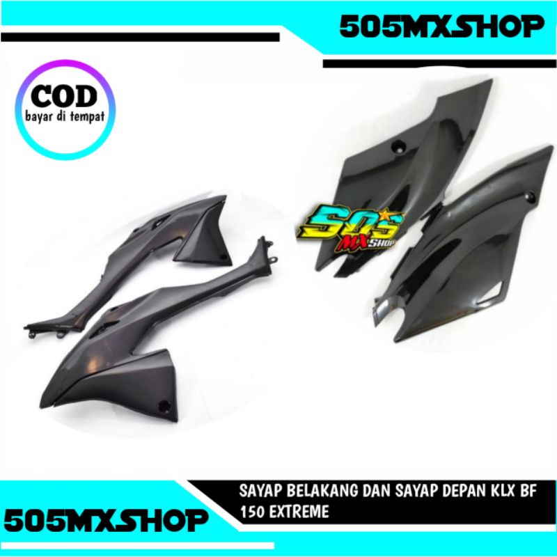 SIDEPANAL DAN COVER TANGKI KLX BF 150 EXTREME - BODI SAYAP DEPAN BELAKANG KLX BF 150 EXTREME - BODI 
