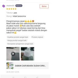 ➨ SABUN CAIR BIDARA SUDAH DIRUQYAH SECARA PROFESIONAL DAN BERSANAD ❇