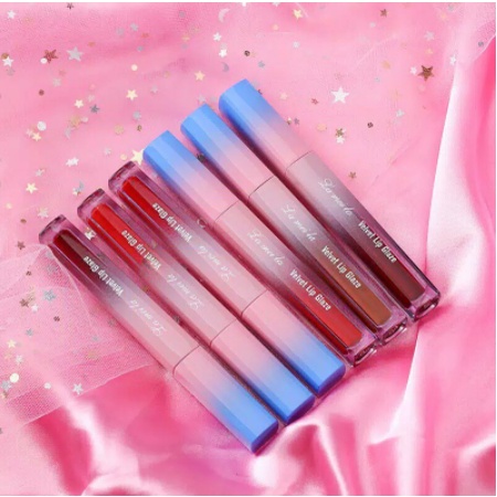 BISA COD !!! LAMEILA Lipstick Cair Kosmetik Lip Glaze Velvet [1011]