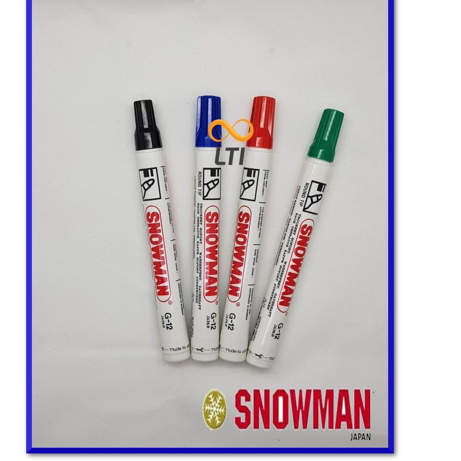 

Super Sale Spidol Permanent Marker SNOWMAN G-12 Spidol Permanen / Lusin BISA CAMPUR WARNA