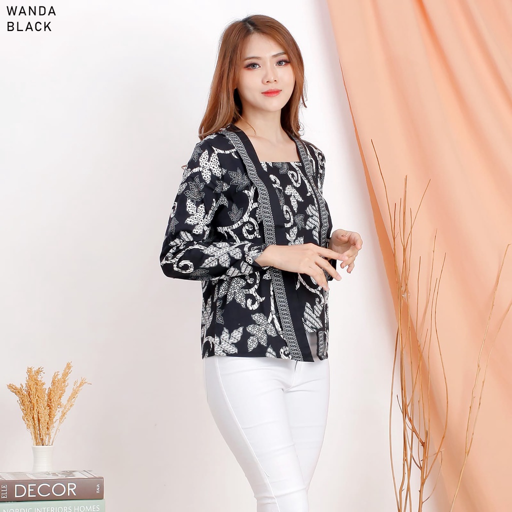 ERY LONG TOP STANDAR / JUMBO - Atasan Batik Wanita Lengan Panjang/ WANDA