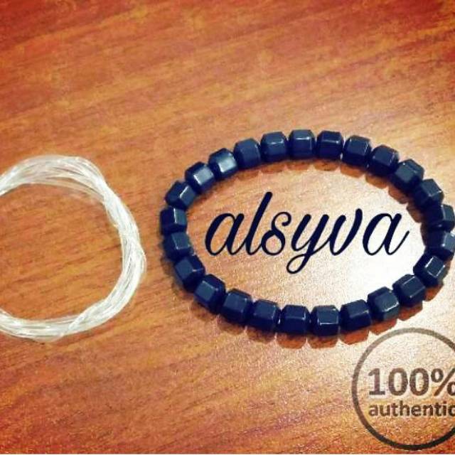 Alsyva Black Jade Gelang  Kesehatan  ORIGINAL Shopee  