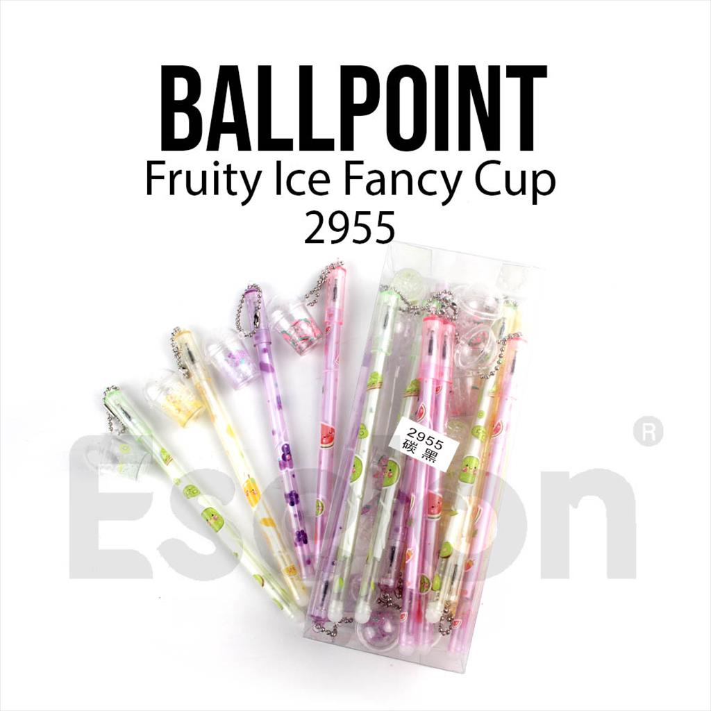 

12pcs Pulpen Gel Fruity Ice Cup 2955 / 1pack Pulpen Gel Fancy