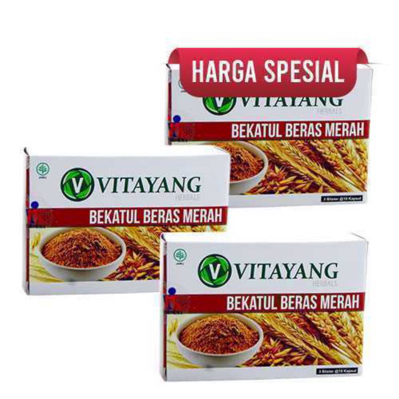 

Vitayang Bekatul Beras Merah (3x 30 kapsul)