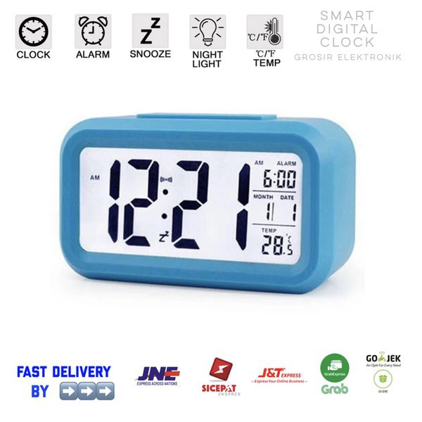 Jam Meja Digital Weker Keren Smart Alarm Clock Souvenir 1019