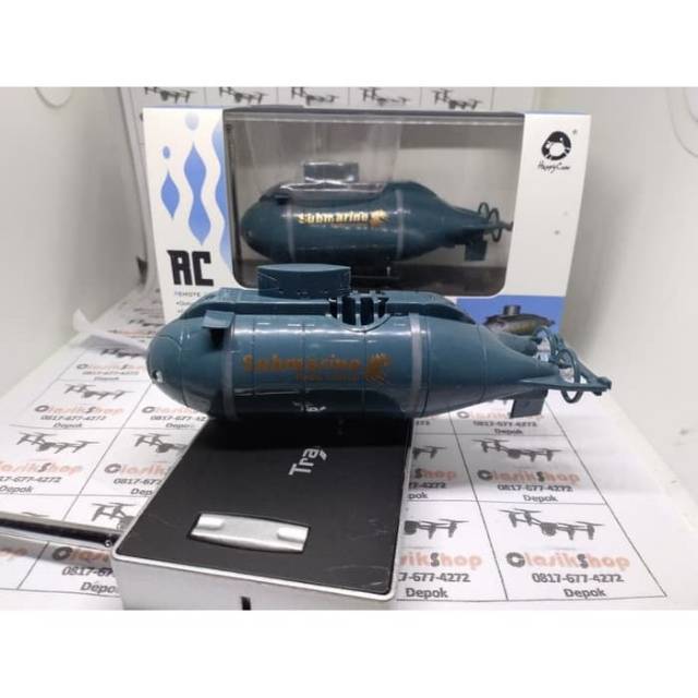 mainan remote controle RC Mini RC Submarine Speed Boat Remote Control kapal selam