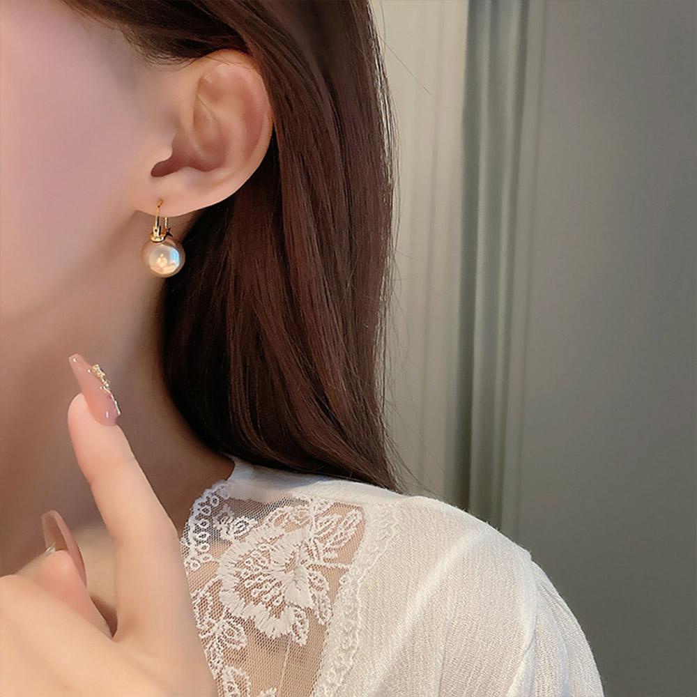 Lily Pearl Earrings Bridal Mutiara Imitasi Pearl Drop Fashion Perhiasan Anting Untuk Wanita