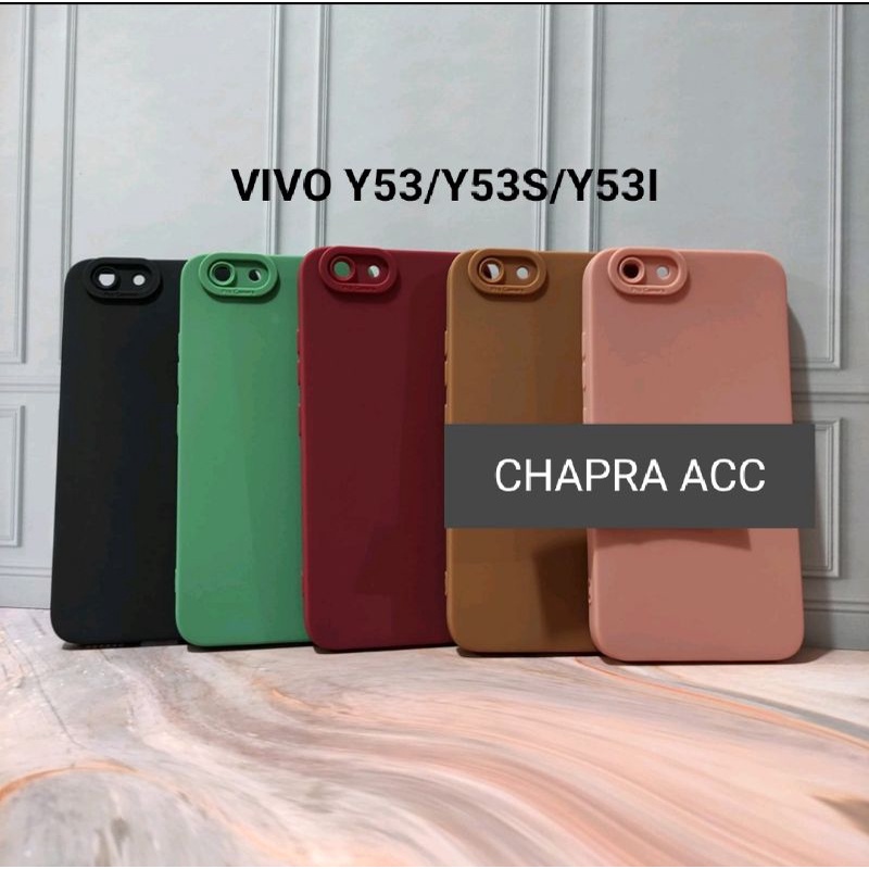 Soft case/slikon/kondom/case terbaru macaron pro camera/kamera type Hp Vivo Y53 2017/y53s/Y53I