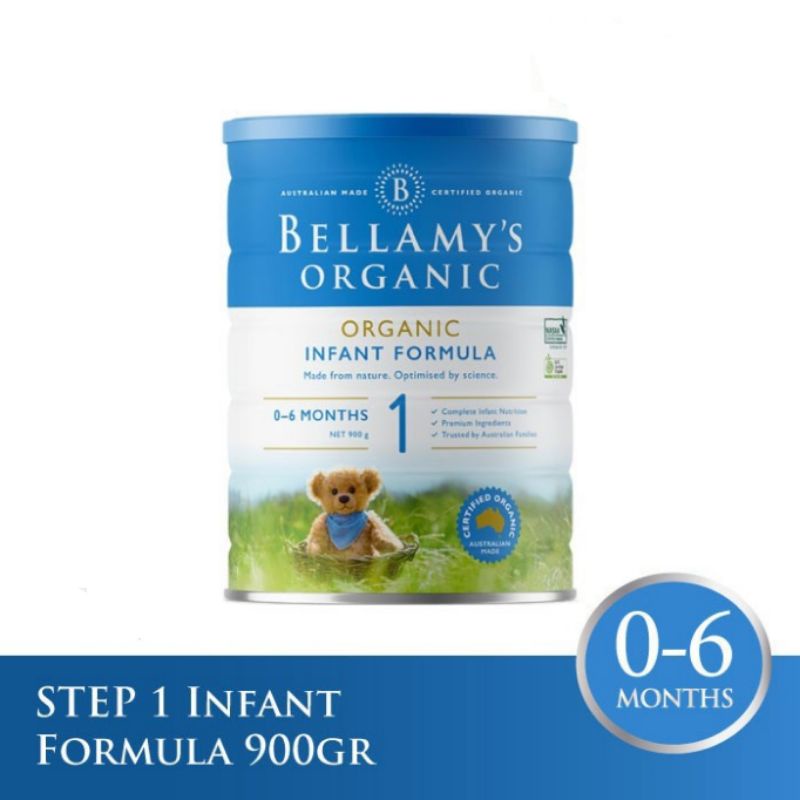 Bellamys Organic Step 1 Infant Formula 900 gr / Susu Bellamys / Susu Organic / Susu Formula Bayi Org