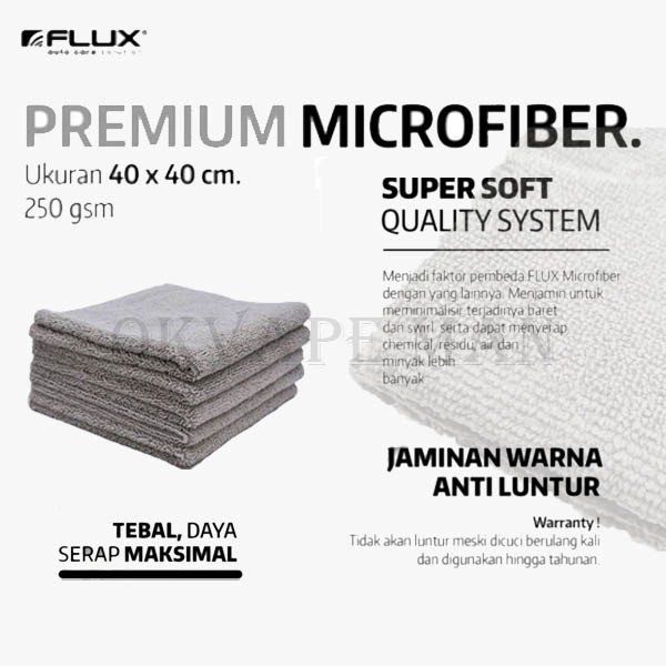 FLUX KAIN LAP MICROFIBER PREMIUM 250 GSM - 40x40 cm FM-404