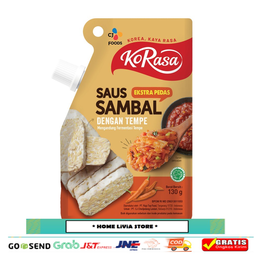 

CJ KORASA Extra Pedas Dengan Tempe 130 gr