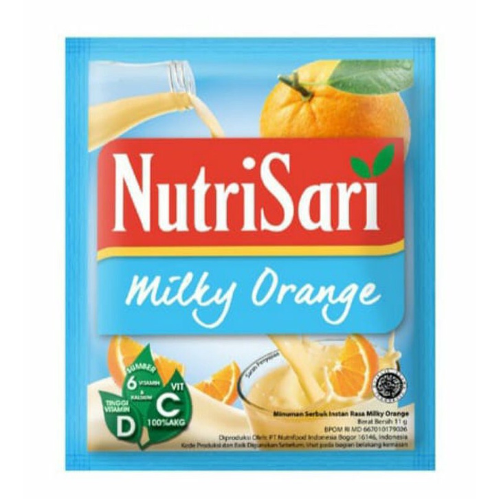 

Nutrisari Milky Orange - Minuman Buah Vit C 10's