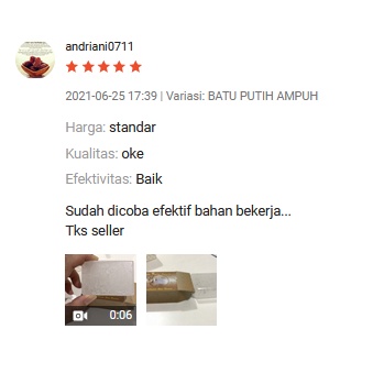 BATU PUTIH AMPUH WHITE STONE- BATU PEMBASMI BAU BADAN