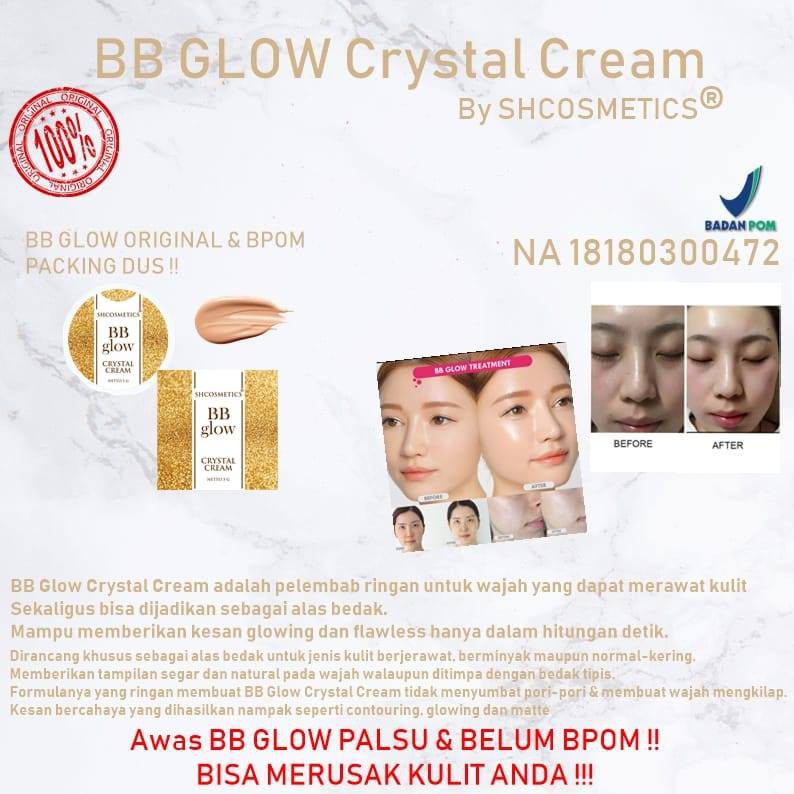 (BOSS BPOM BB glow crystal SH Cosmetic)s