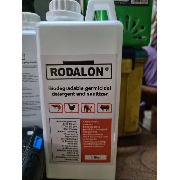 rodalon 1ltr obat semprot virus bakteri penyakit disinfektan peralatan