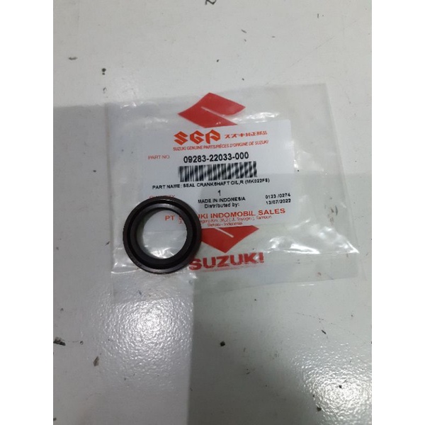 Oil Seal-Seal Kruk As Kanan Suzuki Spin-Skywave-Skydrive Asli 09283-22033-000