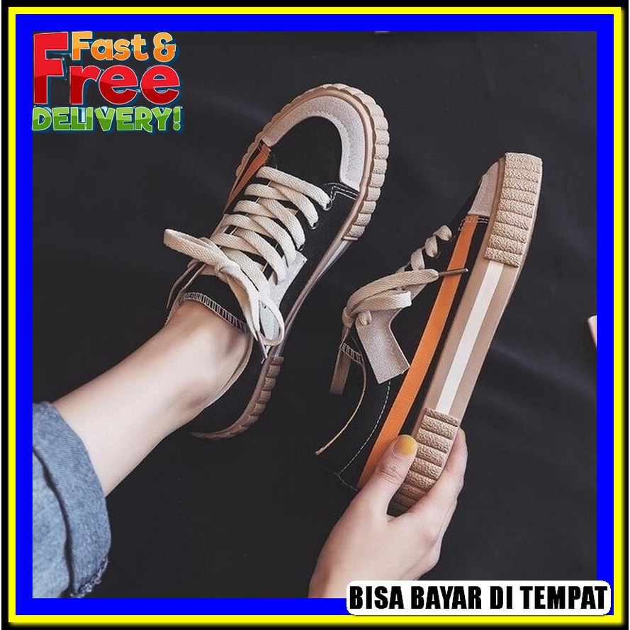 Cahaya Sepatu Sneaker Wanita Cewek Perempuan Cewe Buat Anak Sekolah Ootd Style Olahraga Joging Runni