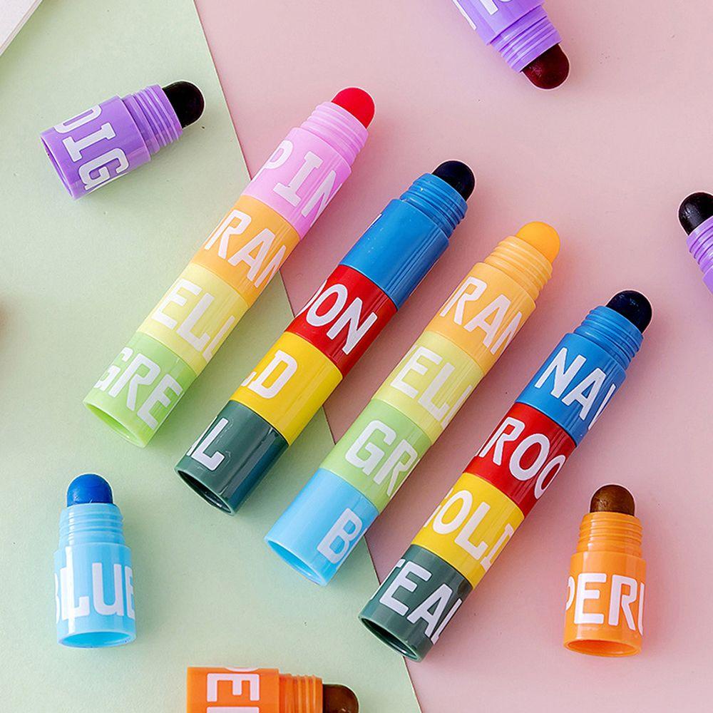 Mxbeauty Stabilo Spidol Lucu Jelly Graffiti Perlengkapan Kantor Sekolah Jahitan Crayon Lukisan Bolpen