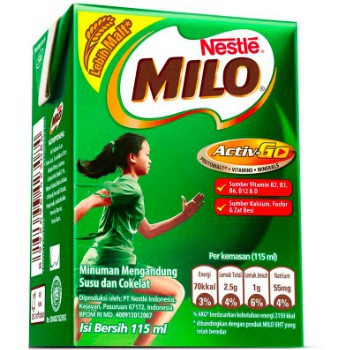 

Susu MILO UHT 110 ml 1 karton isi 36 pcs