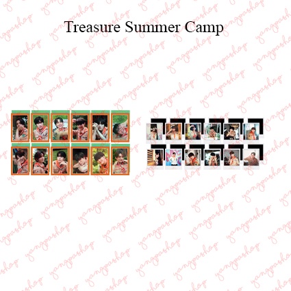 [READY / SET] TREASURE 2021 SUMMER CAMP TRES PHOTOCARD FAN MADE UNOFFICIAL YANGPASHOP HARUTO JUNKYU 