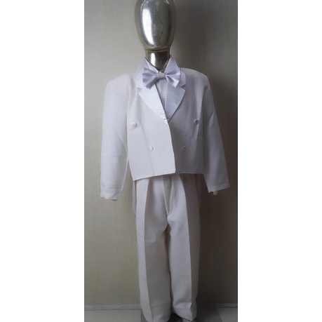 JAS MODEL TUKSEDO WARNA CREAM / putih gading ANAK COWO 3964