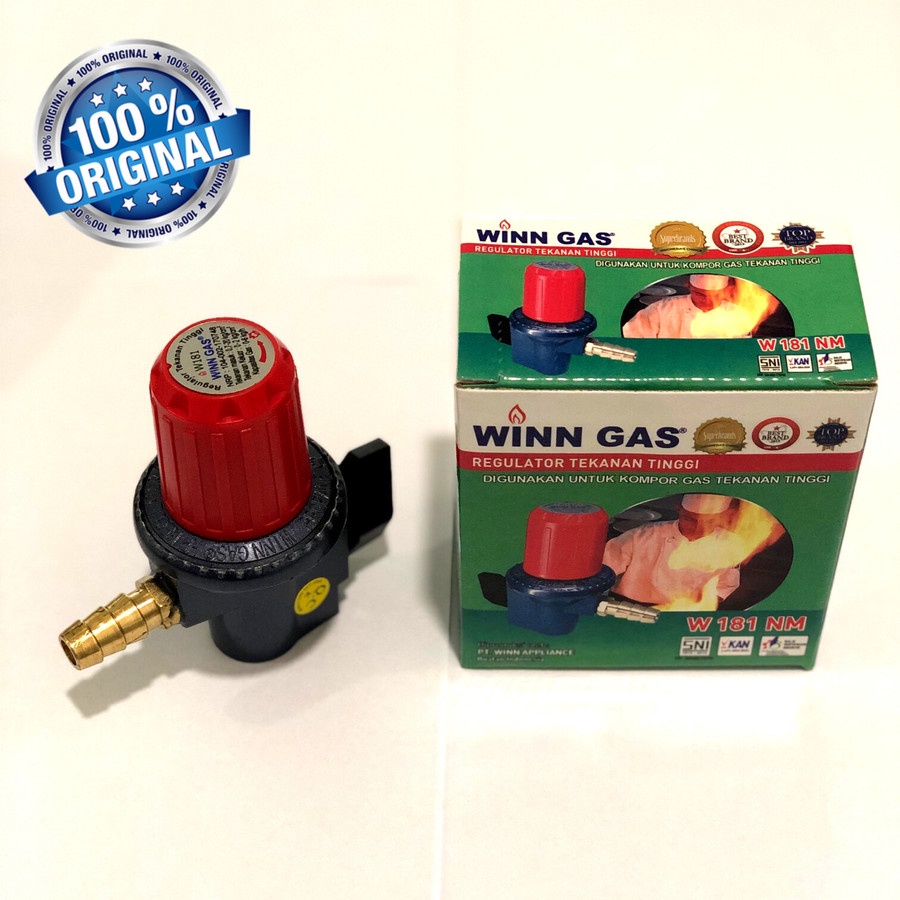 Regulator Kepala Gas LPG Winn Gas High Pressure Tekanan Tinggi W 181 NM - SNI