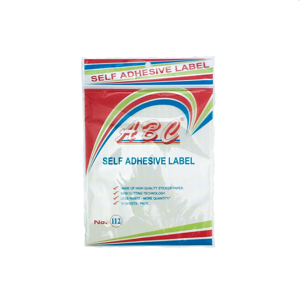 Label / ABC Label / isi 10pack / 8x20mm / No.112