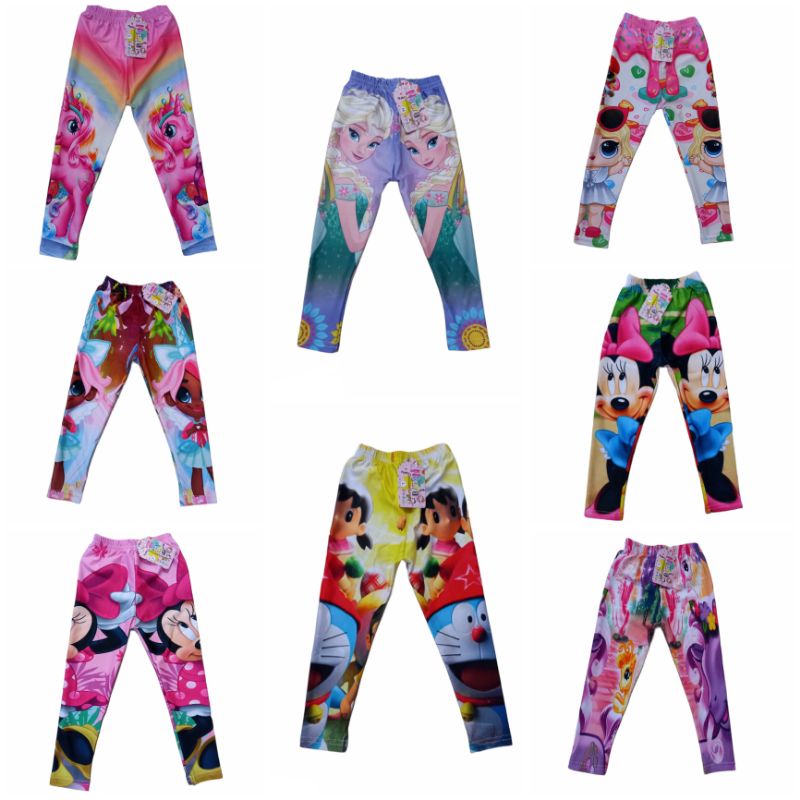 LEGGING ANAK MOTIF 1-5TH TERLARIS || CELANA LEGGING MOTIF FROZEN || CELANA LEGGING ANAK TERMURAH