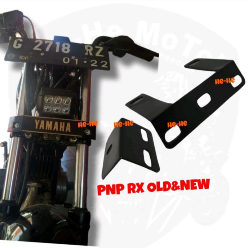 Breket Bracket Braket Dudukan Lampu Led Plat Nomor Nomer Atas Rx King Old New Spesial Vixion