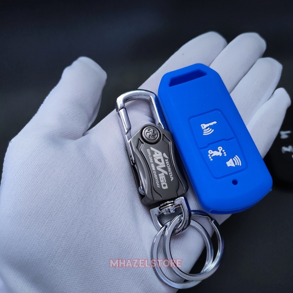 gantungan kunci remote keyless motor honda adv 160 logo terbaru 2022 up