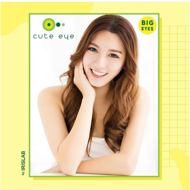 SOFTLENS CUTE EYE NORMAL by IRIS LAB DIA 14.4MM FREE LENSCASE