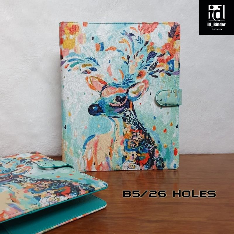 

binder printing motif deer colour A5 dan B5