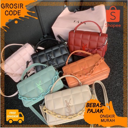 TAS SELEMPANG WANITA L1218/E5219/C7381 TAS IMPORT TAS FASHION TAS JAKARTA TERMURAH TAS GROSIRCODE