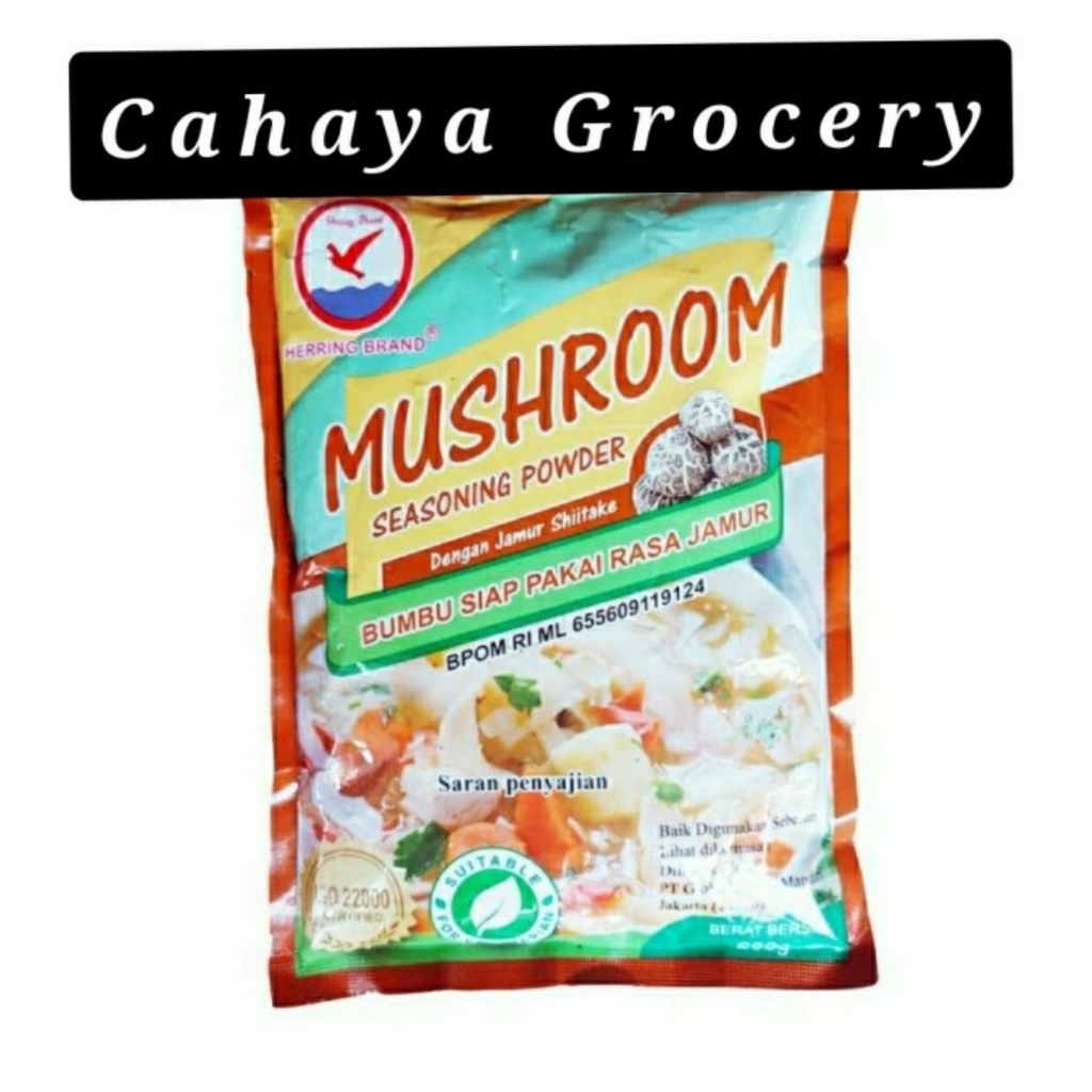 

Herring brand mushroom seasoning powder / kaldu jamur 200gr