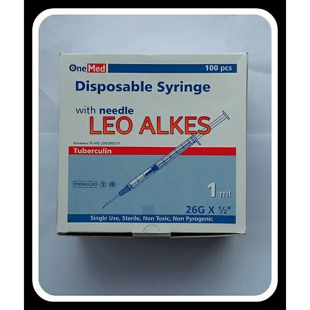 SYRINGE 1 CC ONEMED SUNTIKAN 1 CC ONE MED SPUIT 1 ML