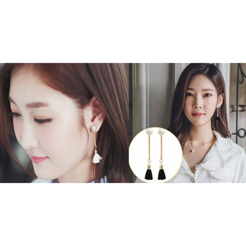 ANTING TUSUK PANJANG WANITA KEKINIAN ALA KOREA MODEL MODEL RANTAI MIX TASSEL MISS 03