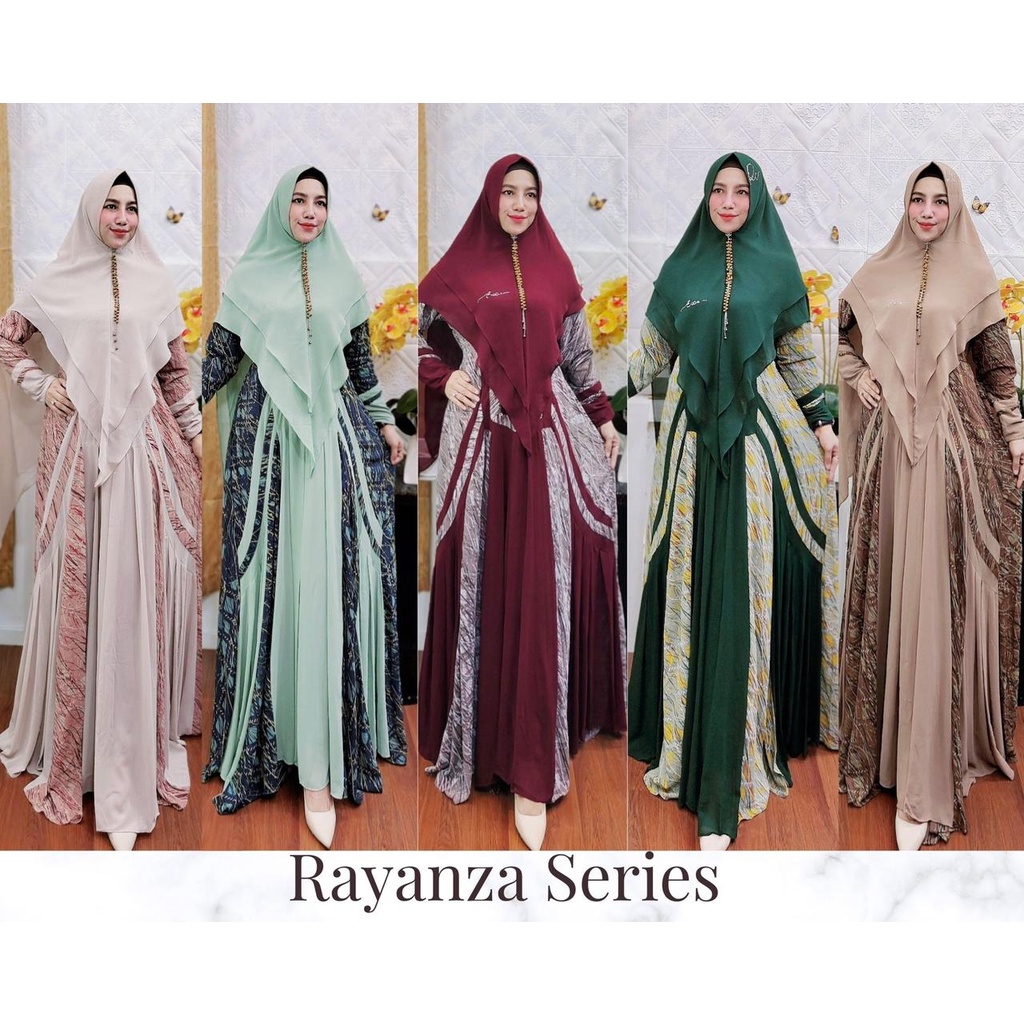 Rayanza Series By Erce Production ORI Original Gamis Syari Kekinian Terlaris Termurah Bestseller Bes